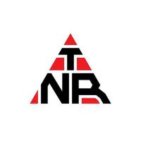 tnr driehoek brief logo ontwerp met driehoekige vorm. tnr driehoek logo ontwerp monogram. tnr driehoek vector logo sjabloon met rode kleur. tnr driehoekig logo eenvoudig, elegant en luxueus logo.