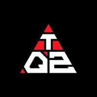 tqz driehoek brief logo ontwerp met driehoekige vorm. tqz driehoek logo ontwerp monogram. tqz driehoek vector logo sjabloon met rode kleur. tqz driehoekig logo eenvoudig, elegant en luxueus logo.