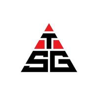 tsg driehoek brief logo ontwerp met driehoekige vorm. tsg driehoek logo ontwerp monogram. tsg driehoek vector logo sjabloon met rode kleur. tsg driehoekig logo eenvoudig, elegant en luxueus logo.