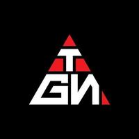 tgn driehoek brief logo ontwerp met driehoekige vorm. tgn driehoek logo ontwerp monogram. tgn driehoek vector logo sjabloon met rode kleur. tgn driehoekig logo eenvoudig, elegant en luxueus logo.
