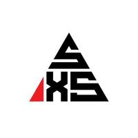 sxs driehoek brief logo ontwerp met driehoekige vorm. sxs driehoek logo ontwerp monogram. sxs driehoek vector logo sjabloon met rode kleur. sxs driehoekig logo eenvoudig, elegant en luxueus logo.