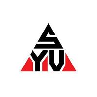 syv driehoek brief logo ontwerp met driehoekige vorm. syv driehoek logo ontwerp monogram. syv driehoek vector logo sjabloon met rode kleur. syv driehoekig logo eenvoudig, elegant en luxueus logo.