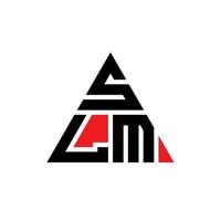 slm driehoek brief logo ontwerp met driehoekige vorm. slm driehoek logo ontwerp monogram. slm driehoek vector logo sjabloon met rode kleur. slm driehoekig logo eenvoudig, elegant en luxueus logo.