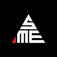 SME driehoek brief logo ontwerp met driehoekige vorm. MKB driehoek logo ontwerp monogram. MKB driehoek vector logo sjabloon met rode kleur. mkb driehoekig logo eenvoudig, elegant en luxueus logo.