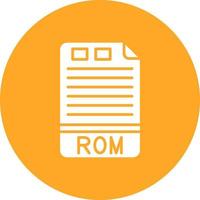 rom glyph cirkel achtergrond icoon vector