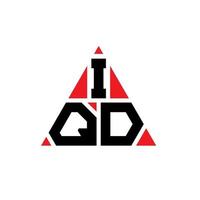 iqd driehoek brief logo ontwerp met driehoekige vorm. iqd driehoek logo ontwerp monogram. iqd driehoek vector logo sjabloon met rode kleur. iqd driehoekig logo eenvoudig, elegant en luxueus logo.