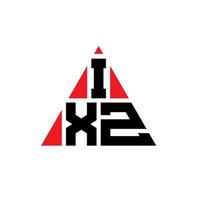 ixz driehoek letter logo ontwerp met driehoekige vorm. ixz driehoek logo ontwerp monogram. ixz driehoek vector logo sjabloon met rode kleur. ixz driehoekig logo eenvoudig, elegant en luxueus logo.