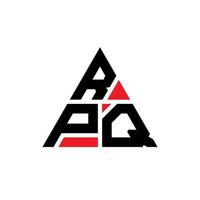 rpq driehoek brief logo ontwerp met driehoekige vorm. rpq driehoek logo ontwerp monogram. rpq driehoek vector logo sjabloon met rode kleur. rpq driehoekig logo eenvoudig, elegant en luxueus logo.