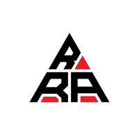 rra driehoek brief logo ontwerp met driehoekige vorm. rra driehoek logo ontwerp monogram. rra driehoek vector logo sjabloon met rode kleur. rra driehoekig logo eenvoudig, elegant en luxueus logo.