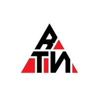 rtn driehoek brief logo ontwerp met driehoekige vorm. rtn driehoek logo ontwerp monogram. rtn driehoek vector logo sjabloon met rode kleur. rtn driehoekig logo eenvoudig, elegant en luxueus logo.