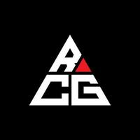 rcg driehoek brief logo ontwerp met driehoekige vorm. rcg driehoek logo ontwerp monogram. rcg driehoek vector logo sjabloon met rode kleur. rcg driehoekig logo eenvoudig, elegant en luxueus logo.