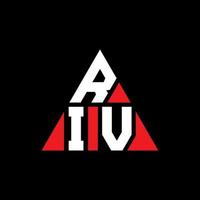 riu driehoek brief logo ontwerp met driehoekige vorm. riu driehoek logo ontwerp monogram. riu driehoek vector logo sjabloon met rode kleur. riu driehoekig logo eenvoudig, elegant en luxueus logo.