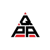 qpa driehoek brief logo ontwerp met driehoekige vorm. qpa driehoek logo ontwerp monogram. qpa driehoek vector logo sjabloon met rode kleur. qpa driehoekig logo eenvoudig, elegant en luxueus logo.