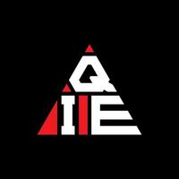 qie driehoek brief logo ontwerp met driehoekige vorm. qie driehoek logo ontwerp monogram. qie driehoek vector logo sjabloon met rode kleur. qie driehoekig logo eenvoudig, elegant en luxueus logo.