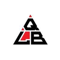 qlb driehoek brief logo ontwerp met driehoekige vorm. qlb driehoek logo ontwerp monogram. qlb driehoek vector logo sjabloon met rode kleur. qlb driehoekig logo eenvoudig, elegant en luxueus logo.