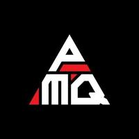 pmq driehoek brief logo ontwerp met driehoekige vorm. pmq driehoek logo ontwerp monogram. pmq driehoek vector logo sjabloon met rode kleur. pmq driehoekig logo eenvoudig, elegant en luxueus logo.