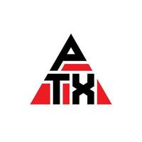 ptx driehoek brief logo ontwerp met driehoekige vorm. ptx driehoek logo ontwerp monogram. ptx driehoek vector logo sjabloon met rode kleur. ptx driehoekig logo eenvoudig, elegant en luxueus logo.