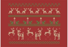 Kruissteek kerst set vector