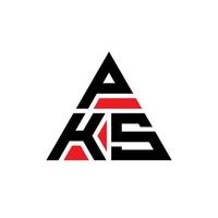 pks driehoek brief logo ontwerp met driehoekige vorm. pks driehoek logo ontwerp monogram. pks driehoek vector logo sjabloon met rode kleur. pks driehoekig logo eenvoudig, elegant en luxueus logo.