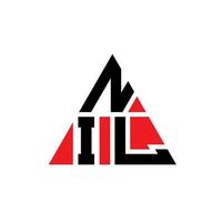 nul driehoek brief logo ontwerp met driehoekige vorm. nul driehoek logo ontwerp monogram. nul driehoek vector logo sjabloon met rode kleur. nul driehoekig logo eenvoudig, elegant en luxueus logo.