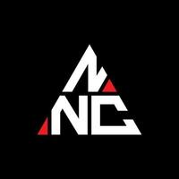 nnc driehoek brief logo ontwerp met driehoekige vorm. nnc driehoek logo ontwerp monogram. nnc driehoek vector logo sjabloon met rode kleur. nnc driehoekig logo eenvoudig, elegant en luxueus logo.