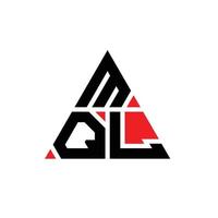mql driehoek brief logo ontwerp met driehoekige vorm. mql driehoek logo ontwerp monogram. mql driehoek vector logo sjabloon met rode kleur. mql driehoekig logo eenvoudig, elegant en luxueus logo.
