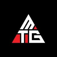 mtg driehoek brief logo ontwerp met driehoekige vorm. mtg driehoek logo ontwerp monogram. mtg driehoek vector logo sjabloon met rode kleur. mtg driehoekig logo eenvoudig, elegant en luxueus logo.