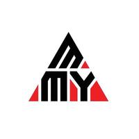 mmy driehoek brief logo ontwerp met driehoekige vorm. mmy driehoek logo ontwerp monogram. mmy driehoek vector logo sjabloon met rode kleur. mmy driehoekig logo eenvoudig, elegant en luxueus logo.