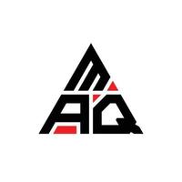 maq driehoek brief logo ontwerp met driehoekige vorm. maq driehoek logo ontwerp monogram. maq driehoek vector logo sjabloon met rode kleur. maq driehoekig logo eenvoudig, elegant en luxueus logo.