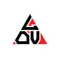 lov driehoek brief logo ontwerp met driehoekige vorm. lov driehoek logo ontwerp monogram. lov driehoek vector logo sjabloon met rode kleur. lov driehoekig logo eenvoudig, elegant en luxueus logo.