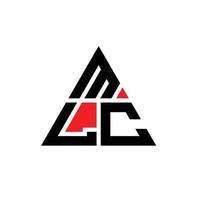 mlc driehoek letter logo ontwerp met driehoekige vorm. mlc driehoek logo ontwerp monogram. mlc driehoek vector logo sjabloon met rode kleur. mlc driehoekig logo eenvoudig, elegant en luxueus logo.