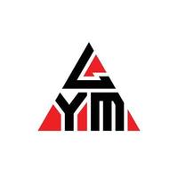 lym driehoek brief logo ontwerp met driehoekige vorm. lym driehoek logo ontwerp monogram. lym driehoek vector logo sjabloon met rode kleur. lym driehoekig logo eenvoudig, elegant en luxueus logo.