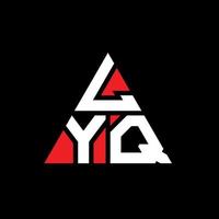 lyq driehoek brief logo ontwerp met driehoekige vorm. lyq driehoek logo ontwerp monogram. lyq driehoek vector logo sjabloon met rode kleur. lyq driehoekig logo eenvoudig, elegant en luxueus logo.