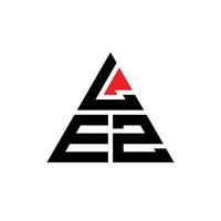 lez driehoek brief logo ontwerp met driehoekige vorm. lez driehoek logo ontwerp monogram. lez driehoek vector logo sjabloon met rode kleur. lez driehoekig logo eenvoudig, elegant en luxueus logo.