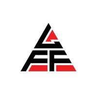 lff driehoek brief logo ontwerp met driehoekige vorm. lff driehoek logo ontwerp monogram. lff driehoek vector logo sjabloon met rode kleur. lff driehoekig logo eenvoudig, elegant en luxueus logo.