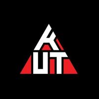 kut driehoek brief logo ontwerp met driehoekige vorm. kut driehoek logo ontwerp monogram. kut driehoek vector logo sjabloon met rode kleur. kut driehoekig logo eenvoudig, elegant en luxueus logo.