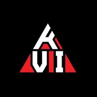 kvi driehoek brief logo ontwerp met driehoekige vorm. kvi driehoek logo ontwerp monogram. kvi driehoek vector logo sjabloon met rode kleur. kvi driehoekig logo eenvoudig, elegant en luxueus logo.