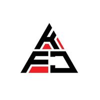 kfj driehoek brief logo ontwerp met driehoekige vorm. kfj driehoek logo ontwerp monogram. kfj driehoek vector logo sjabloon met rode kleur. kfj driehoekig logo eenvoudig, elegant en luxueus logo.