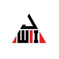 jwi driehoek brief logo ontwerp met driehoekige vorm. jwi driehoek logo ontwerp monogram. jwi driehoek vector logo sjabloon met rode kleur. jwi driehoekig logo eenvoudig, elegant en luxueus logo.