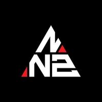 nnz driehoek brief logo ontwerp met driehoekige vorm. nnz driehoek logo ontwerp monogram. nnz driehoek vector logo sjabloon met rode kleur. nnz driehoekig logo eenvoudig, elegant en luxueus logo.