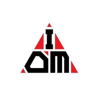 ion driehoek brief logo ontwerp met driehoekige vorm. ion driehoek logo ontwerp monogram. ion driehoek vector logo sjabloon met rode kleur. ion driehoekig logo eenvoudig, elegant en luxueus logo.