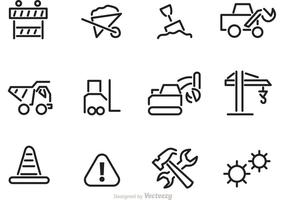 Constructie overzicht Icon Vectors