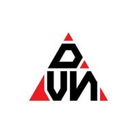 dvn driehoek brief logo ontwerp met driehoekige vorm. dvn driehoek logo ontwerp monogram. dvn driehoek vector logo sjabloon met rode kleur. dvn driehoekig logo eenvoudig, elegant en luxueus logo.