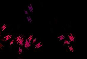 donkerpaars, roze vectorpatroon met smalle lijnen. vector