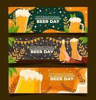 bier dag banner vector