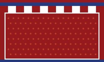 onafhankelijkheidsdag gestreepte achtergrond met rode en blauwe lijnen en sterren, illustratie. vector
