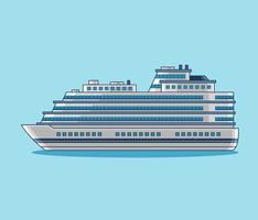 schip water transport illustratie vector ontwerp