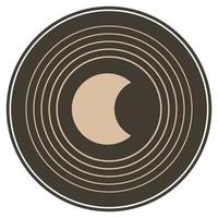 ronde cirkel logo grafisch symbool. ronde abstracte minimalistische vorm patroon voor t-shirt print, behang decoratie, logo. vector