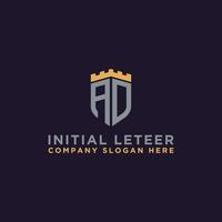 advertentie brieven eerste pictogrammen monogram.-vector inspiratie logo ontwerp - vector