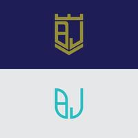 inspirerende logo-ontwerpset, voor bedrijven uit de beginletters van het bj-logopictogram. -vectoren vector